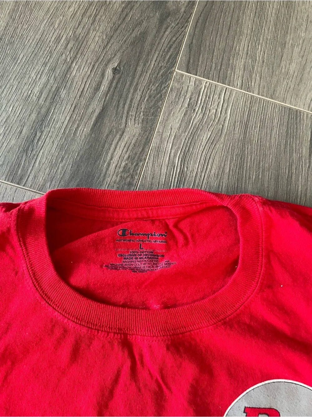 Red Rutgers University Scarlet Knights Football t-shirt Men’s size large Vintage - Picture 3 of 6